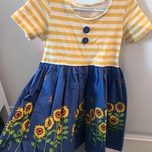 Eleanor Rose sunflower dress